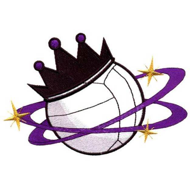 Picture of Volleyball King Machine Embroidery Design