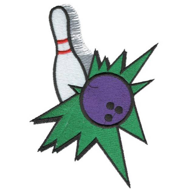 Picture of Bowling Design Machine Embroidery Design