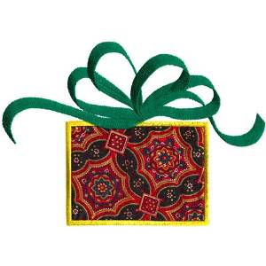 Picture of Gift Box Applique Machine Embroidery Design