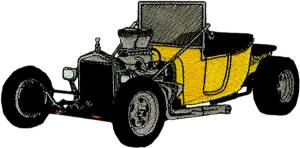 Picture of T-Bucket Chrysler Machine Embroidery Design