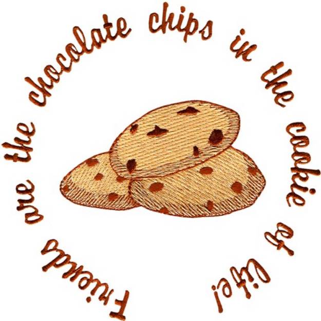 Picture of Friends-Chocolate Chips Machine Embroidery Design