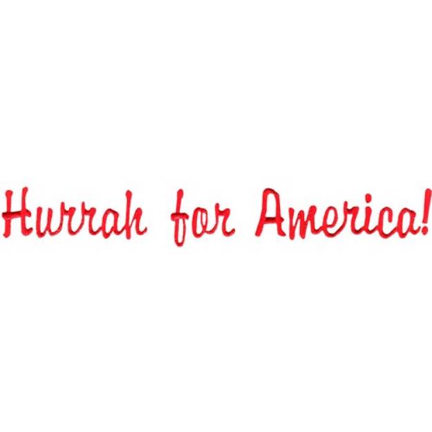 Picture of Hurrah America Machine Embroidery Design