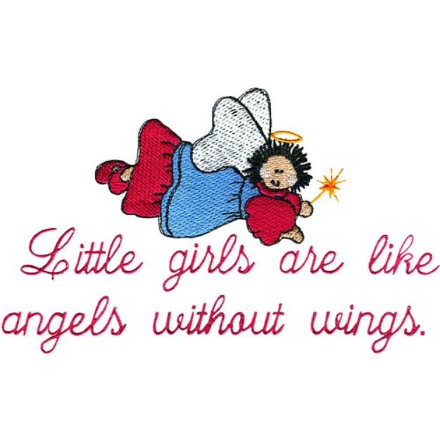 Picture of Angels Without Wings Machine Embroidery Design