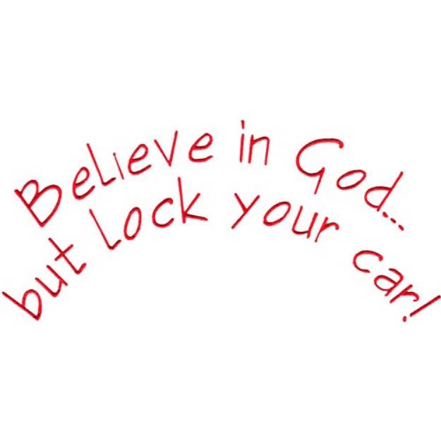 Picture of Lock Your Car Machine Embroidery Design