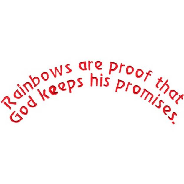 Picture of Gods Promise Machine Embroidery Design