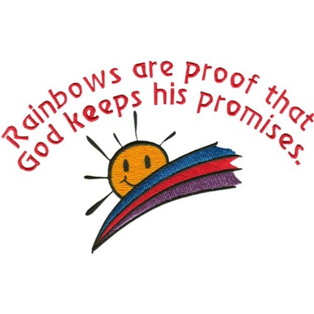 Picture of Gods Promise Machine Embroidery Design