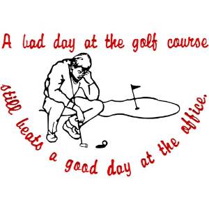 Picture of Bad Day at Golf Machine Embroidery Design