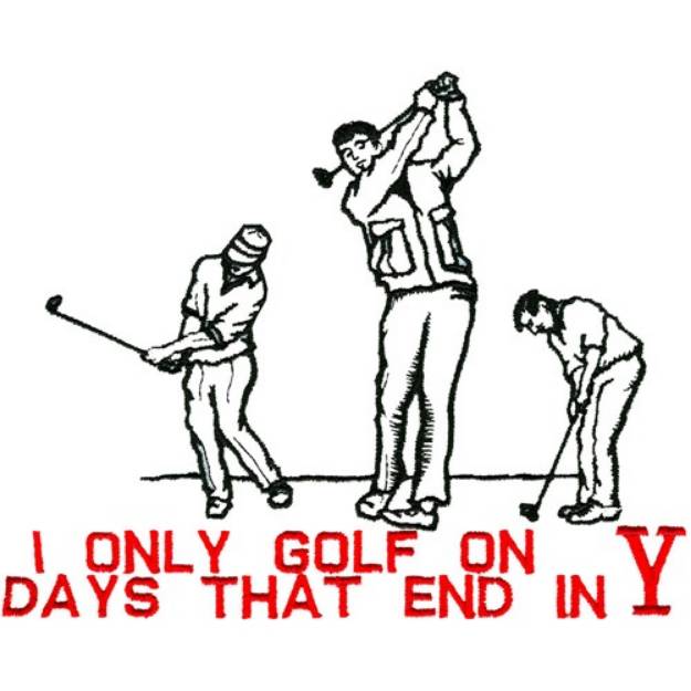 Picture of Only Golf Machine Embroidery Design
