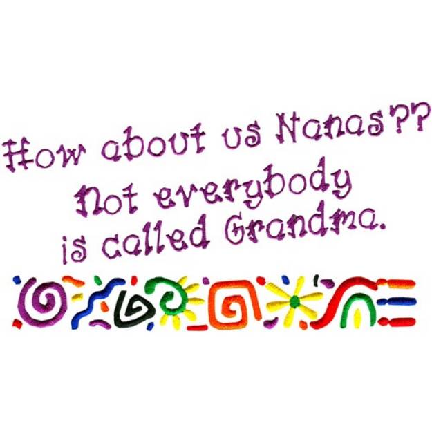 Picture of Nanas Grandmas Machine Embroidery Design