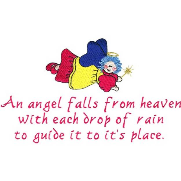 Picture of Angel Falls Machine Embroidery Design