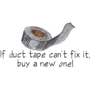 Picture of Duct Tape Machine Embroidery Design