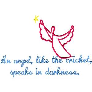 Picture of Angel Speaks Machine Embroidery Design
