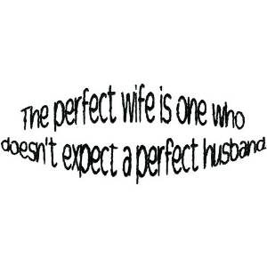 Picture of Perfect Wife Machine Embroidery Design