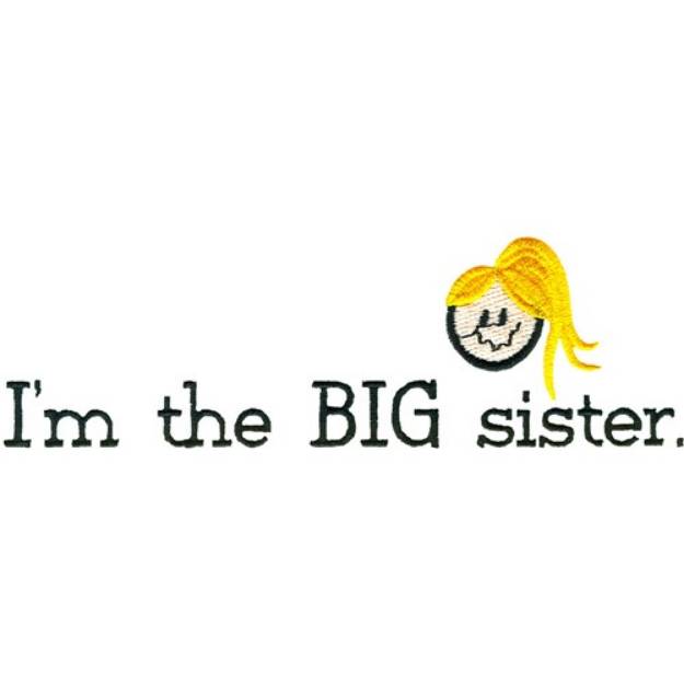 Picture of The BIG Sister Machine Embroidery Design