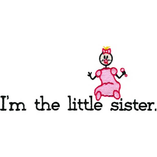 Picture of The Little Sister Machine Embroidery Design