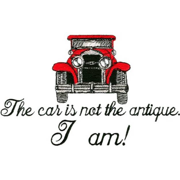 Picture of Im the Antique Machine Embroidery Design