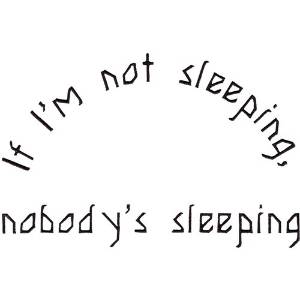 Picture of Nobodys Sleeping Machine Embroidery Design