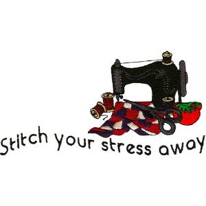 Picture of Stress Away Machine Embroidery Design
