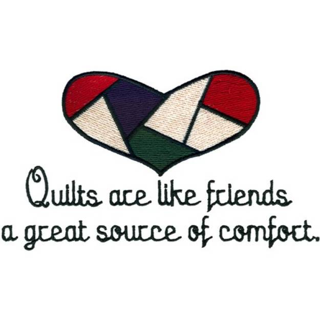 Picture of Quilts Are Friends Machine Embroidery Design