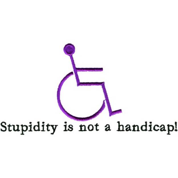 Picture of Stupidity Machine Embroidery Design