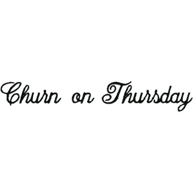 Picture of Thursday Churn Machine Embroidery Design