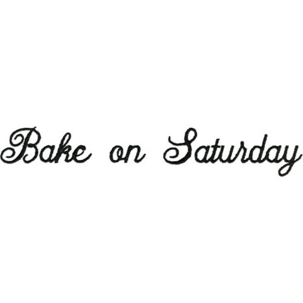 Picture of Bake on Saturday Machine Embroidery Design