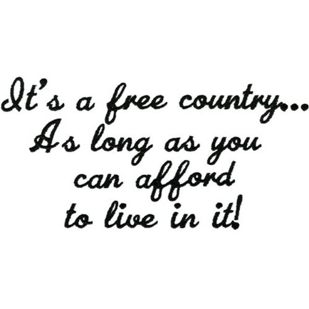 Picture of Free Country Machine Embroidery Design