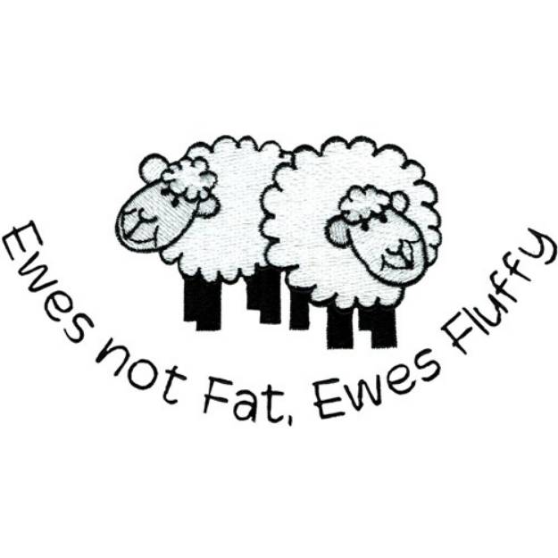 Picture of Ewes Fluffy Machine Embroidery Design