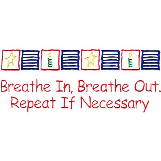 Picture of Breath in and out Machine Embroidery Design