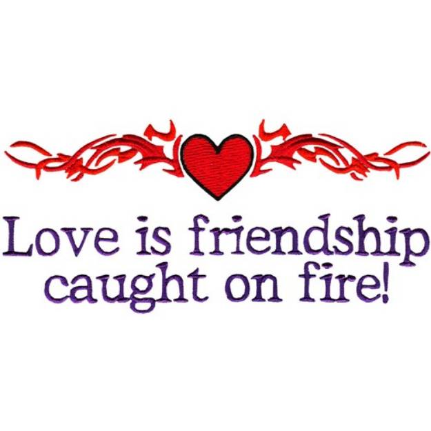 Picture of Friendship On Fire Machine Embroidery Design