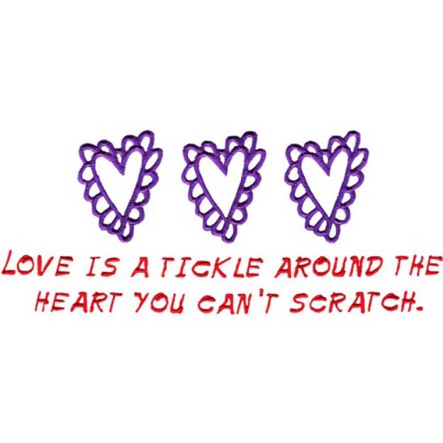 Picture of Tickle At The Heart Machine Embroidery Design
