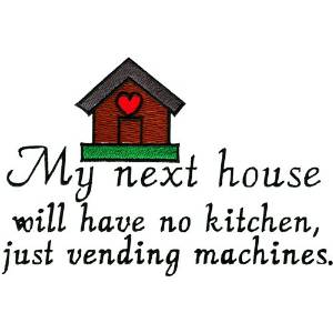 Picture of My Next House Machine Embroidery Design