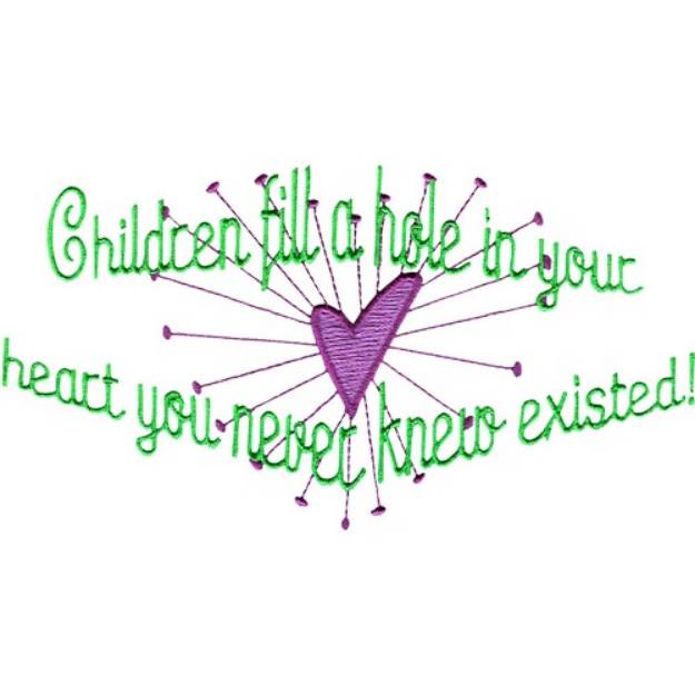 Picture of Hole in your heart Machine Embroidery Design