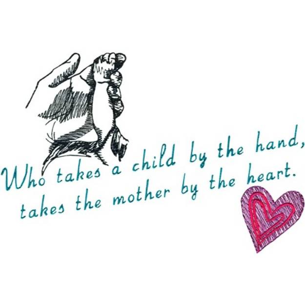 Picture of By the hand and heart Machine Embroidery Design