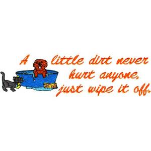 Picture of A Little Dirt Machine Embroidery Design