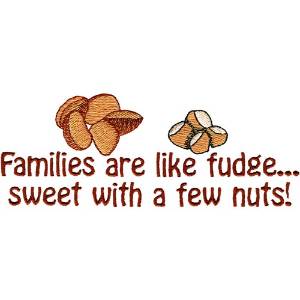 Picture of Families have nuts Machine Embroidery Design