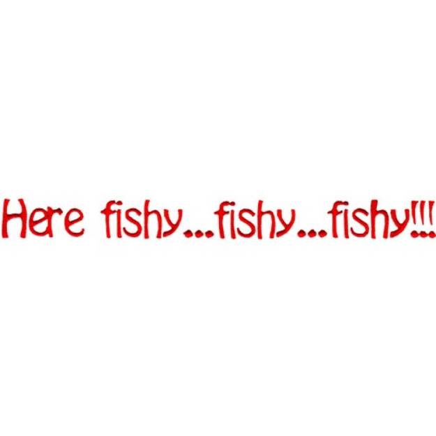 Picture of Here fishy Machine Embroidery Design