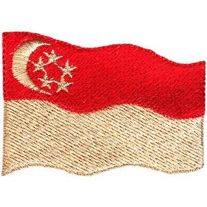 Picture of Singapore Flag Machine Embroidery Design