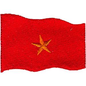 Picture of Vietnam Flag Machine Embroidery Design