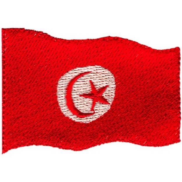 Picture of Tunisia Flag Machine Embroidery Design