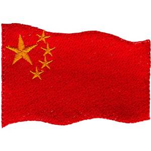 Picture of China Flag Machine Embroidery Design