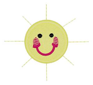 Picture of Happy Sun Machine Embroidery Design