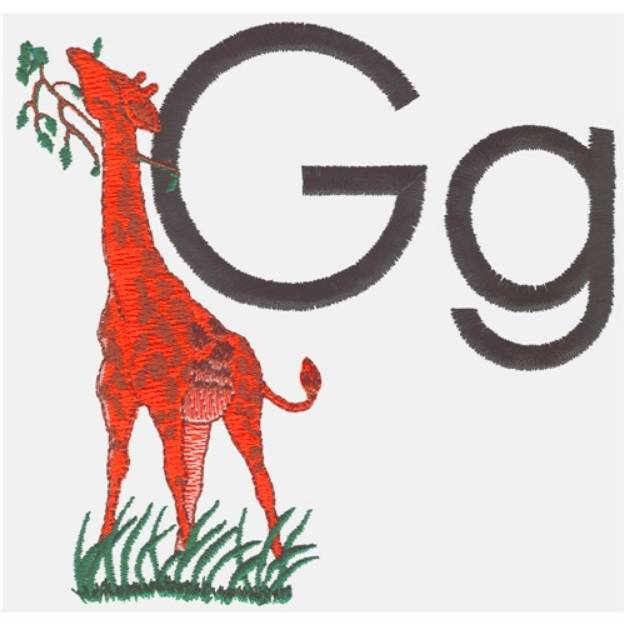 Picture of G is for Giraffe Machine Embroidery Design