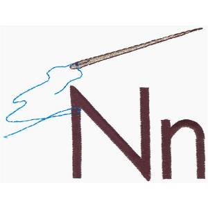Picture of N is for needle Machine Embroidery Design