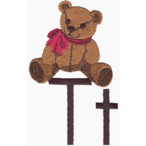 Picture of T is for Teddy Machine Embroidery Design