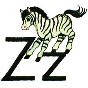 Picture of Z is for Zebra Machine Embroidery Design