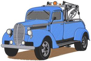 Picture of Old Tow Truck Machine Embroidery Design