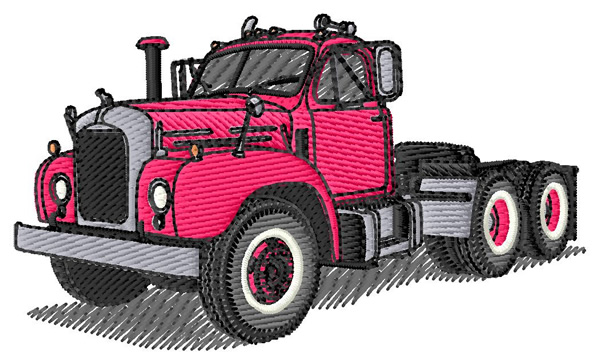 Mack Truck Machine Embroidery Design