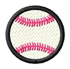 Picture of Small Baseball Machine Embroidery Design