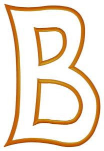 Picture of Letter "B" Machine Embroidery Design
